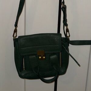 Green Leather Crossbody Bag